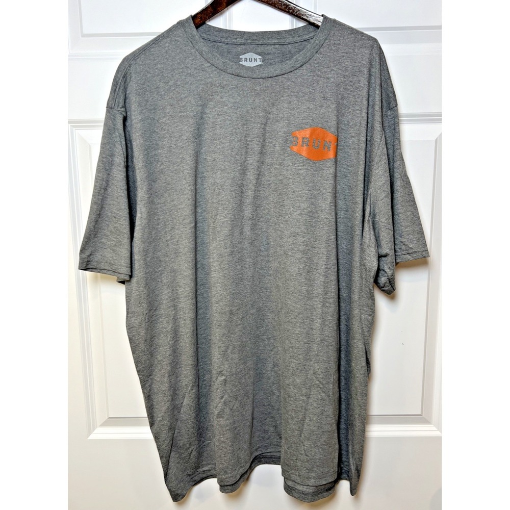 Brunt Short Sleeve Work Shirt 4XL — Midweight Blend‎ — Heather Grey — New